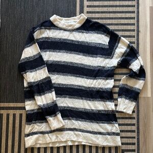 Striped Black and Cream Sweater